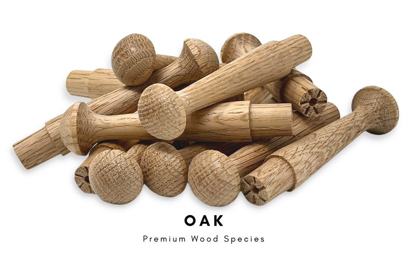 Balsam Point Workshop Oak 3.5-Inch Wood Premium Shaker Pegs with 5/8-Inch Tenon (25-Pack) - Balsam Point Workshop - Image 3